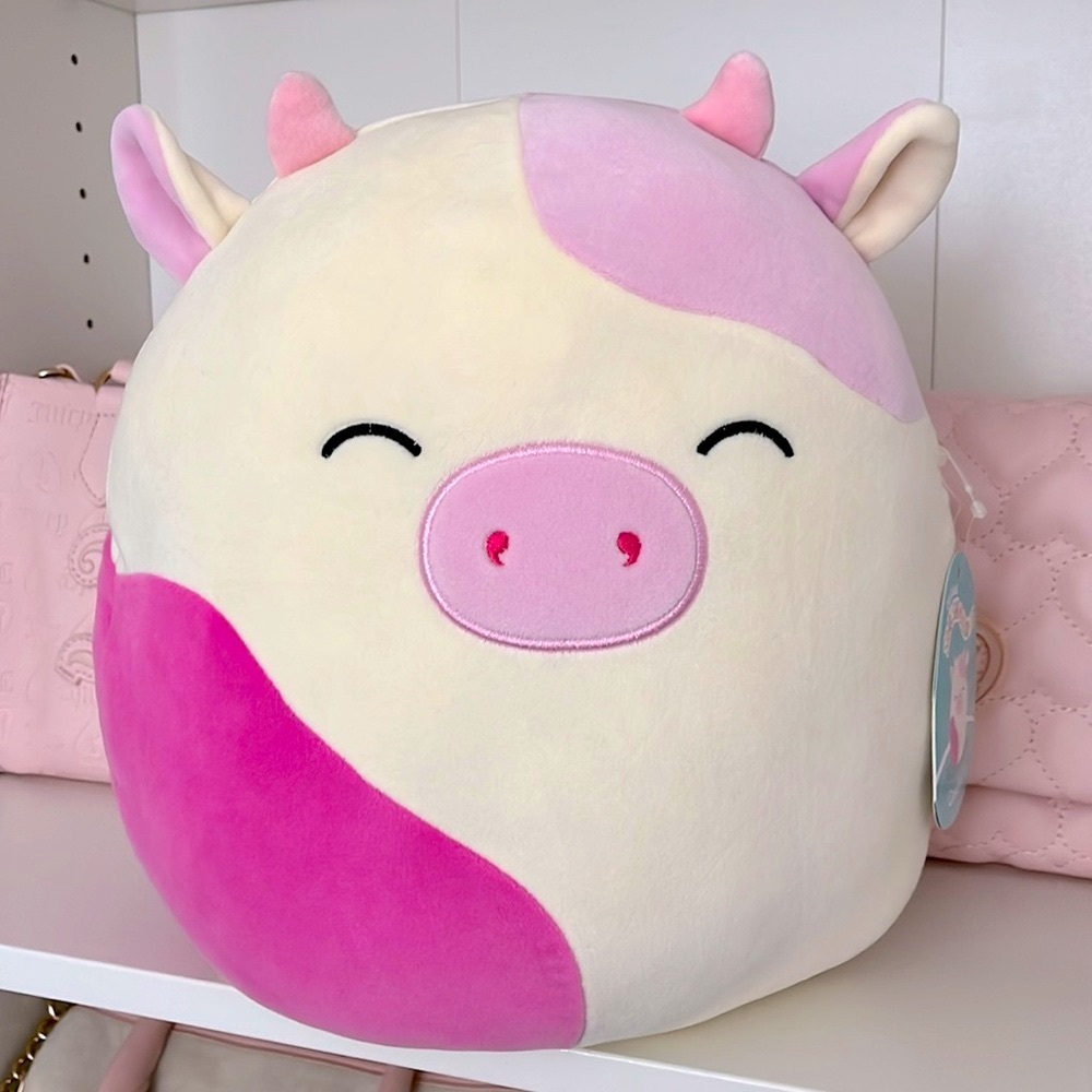 Squishmallow 12” Caedyn Cow 🐮💗